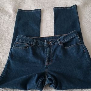 L.L.Bean Classic Fit Straight Denim Size 10 Reg